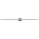 Epee LED 58.1 inch Brushed Nickel Bath Vanity Light Wall Light