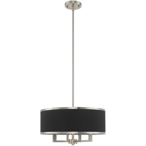 Park Ridge 4 Light 18 inch Brushed Nickel Pendant Chandelier Ceiling Light