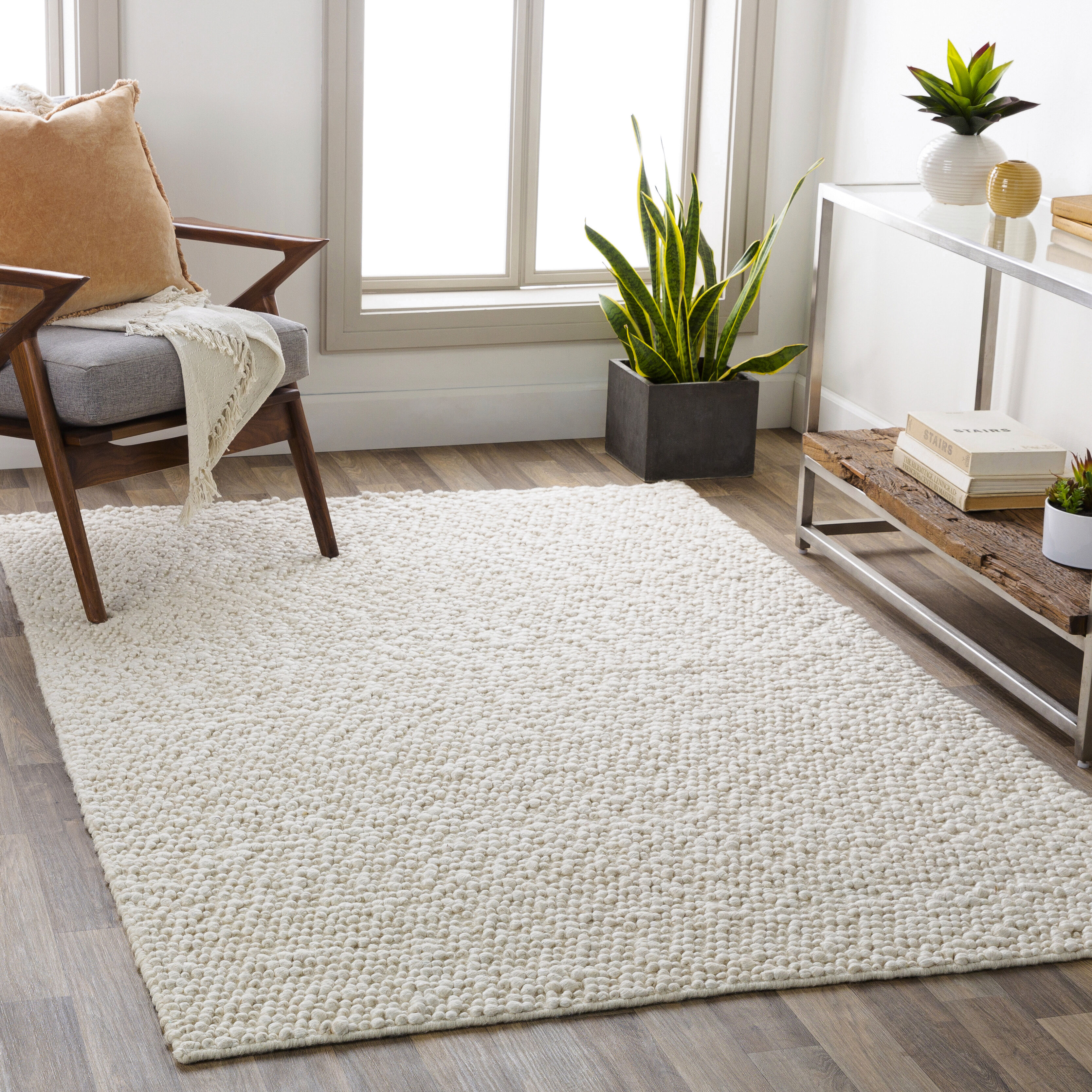 Como 120 X 96 inch Ivory Rug in 8 x 10, Rectangle