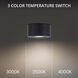 Peek LED 4.88 inch Black Flush Mount Ceiling Light in 4000K, dweLED