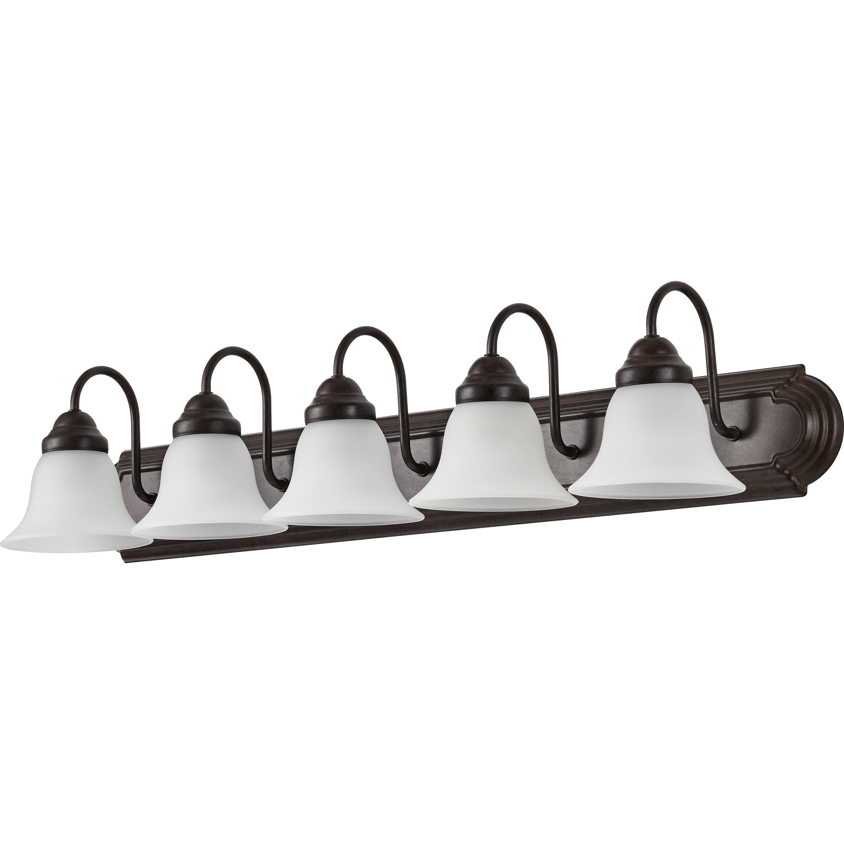 Ballerina 5 Light 36 inch Mahogany Bronze Vanity Light Wall Light