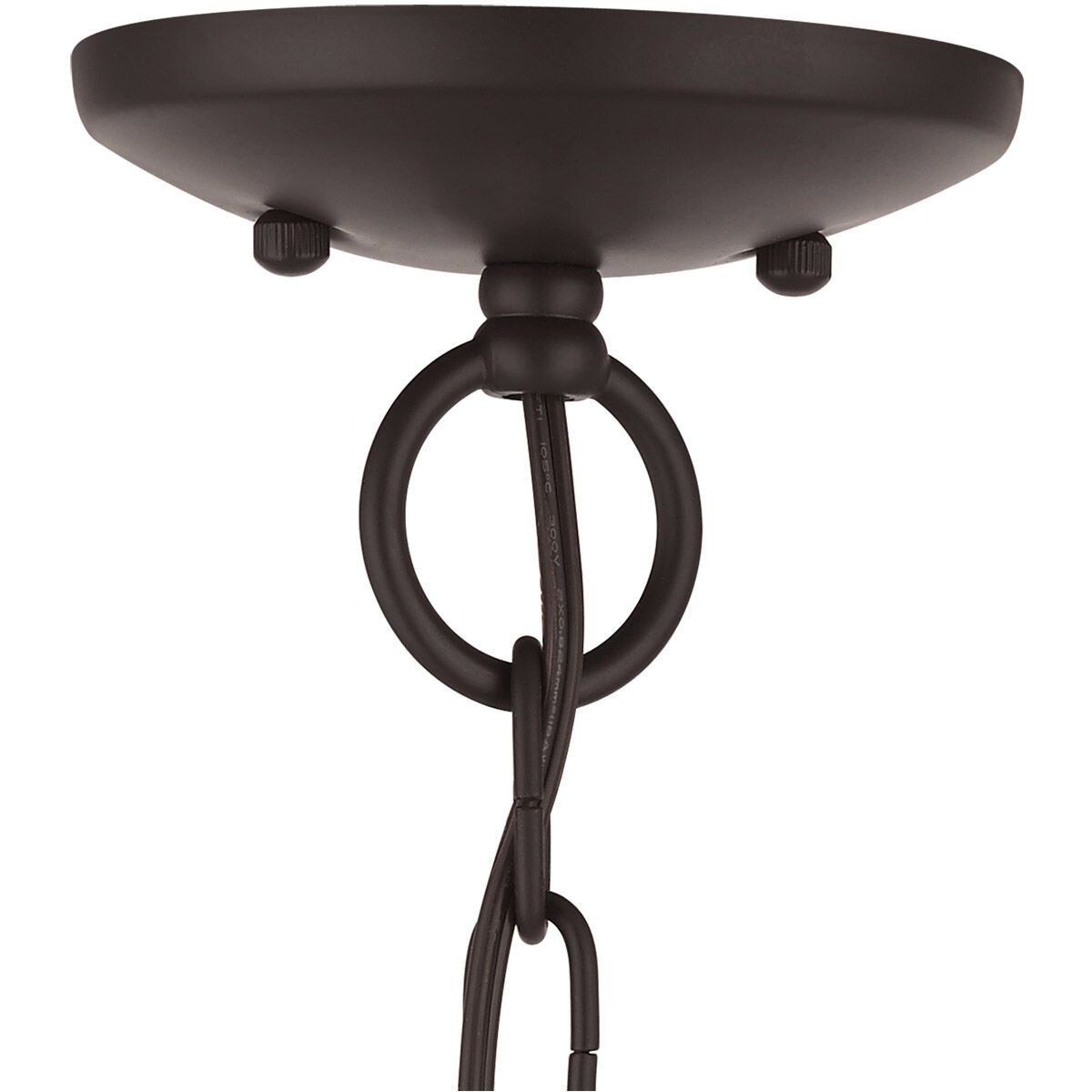Aria 3 Light 13 inch Bronze Convertible Chandelier / Semi Flush Ceiling Light
