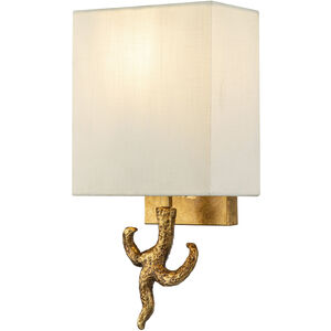 Branche 1 Light 7 inch Gold Leaf ADA Sconce Wall Light