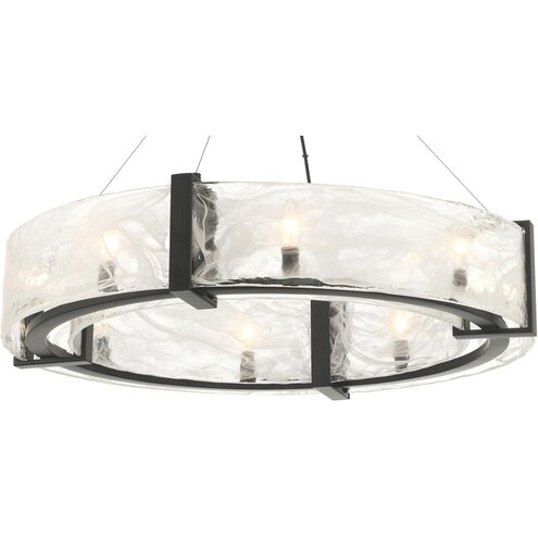 Cloud Break 8 Light 32.5 inch Coal Pendant Ceiling Light