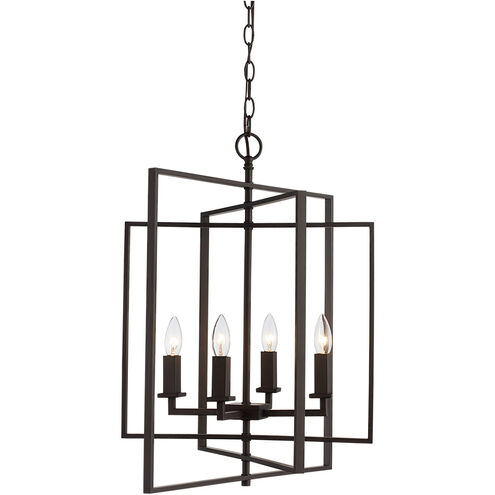 El Capitan 4 Light 20 inch Rubbed Oil Bronze Pendant Ceiling Light
