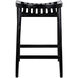 Ronald 28 inch Charcoal Black Counter Stool