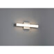 Maxx 18 inch Brushed Steel Vanity/Bath Bar Wall Light