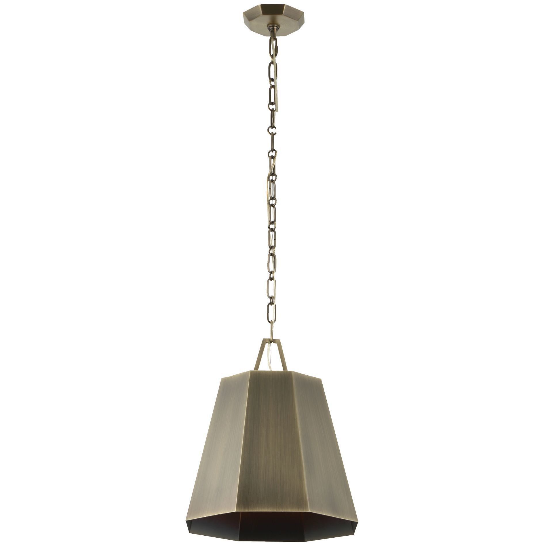 Granada 1 Light 15 inch Weathered Brass Pendant Ceiling Light