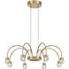 Yep Vario 8 Light 25.25 inch Titanium Gold Chandelier Ceiling Light