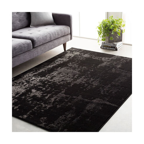 Haverford 87 X 63 inch Black/Light Gray Rugs, Polypropylene and Polyester