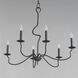 Padrona 6 Light 32.5 inch Black Oxide Chandelier Ceiling Light