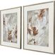Cloudscrape White and Brown and Beige and Rust Framed Art