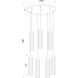 Beau 7 Light 18 inch Rubbed Brass Chandelier Ceiling Light