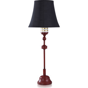 Dann Foley 33 inch 60.00 watt Burgundy Red and Gold and White Table Lamp Portable Light 