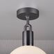 Forked LED 11.42 inch Gun Metal Flush Mount Ceiling Light