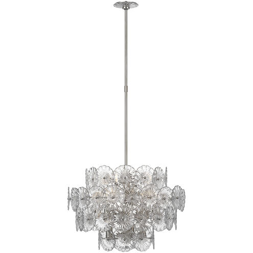Julie Neill Gianna LED 24 inch Burnished Silver Leaf Chandelier Ceiling Light