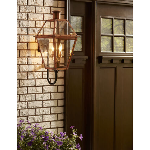 Rue De Royal 4 Light 29 inch Aged Copper Outdoor Wall Lantern