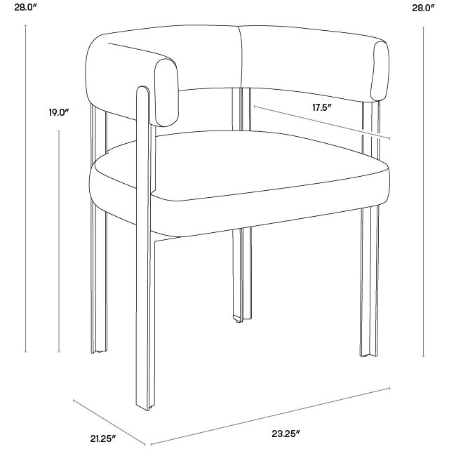 Mae Ernst Silverstone Dining Armchair