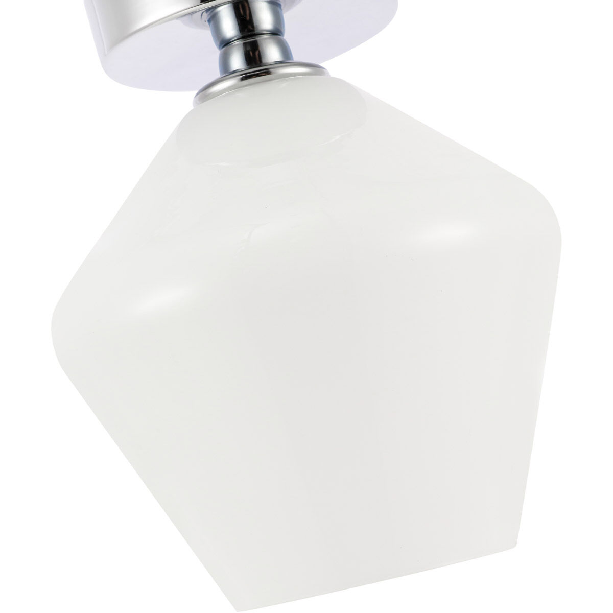 Gene 1 Light 8 inch Chrome Flush Mount Ceiling Light