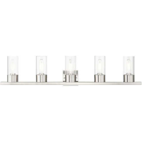 Carson 5 Light 40 inch Brushed Nickel Vanity Sconce Wall Light