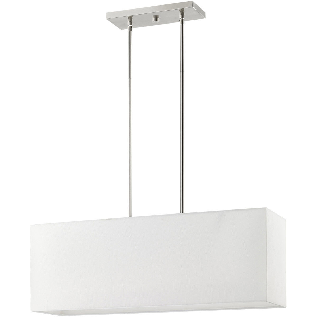 Summit 3 Light 28 inch Brushed Nickel Linear Chandelier Ceiling Light