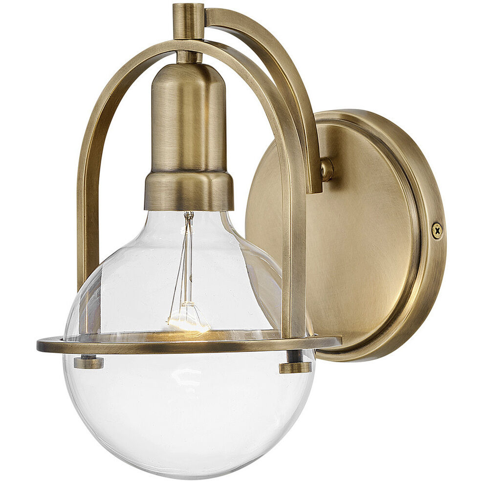 Somerset 1 Light 7.5 inch Heritage Brass Vanity Light Wall Light