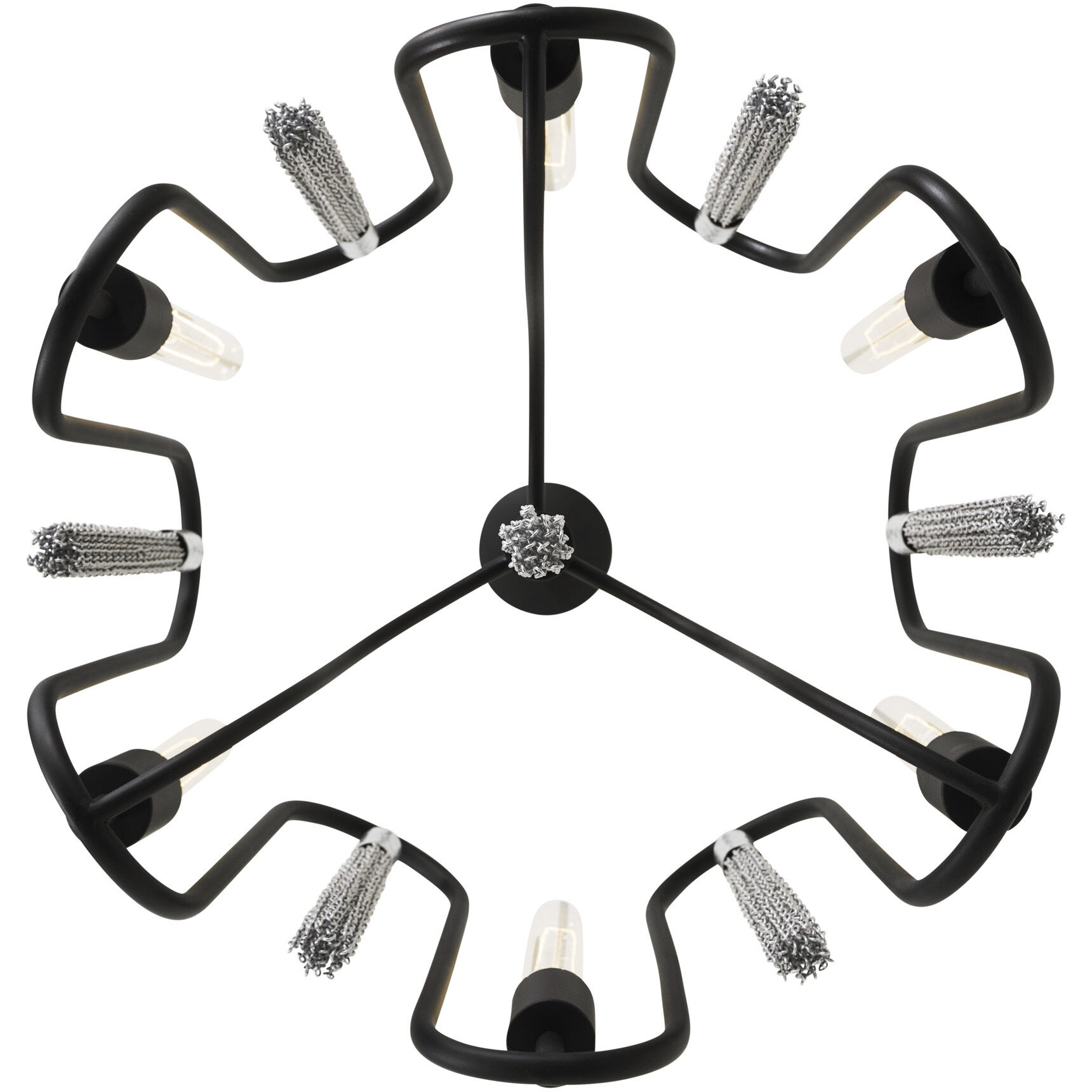 Darden 6 Light 18 inch Matte Black/Painted Chrome Pendant Ceiling Light