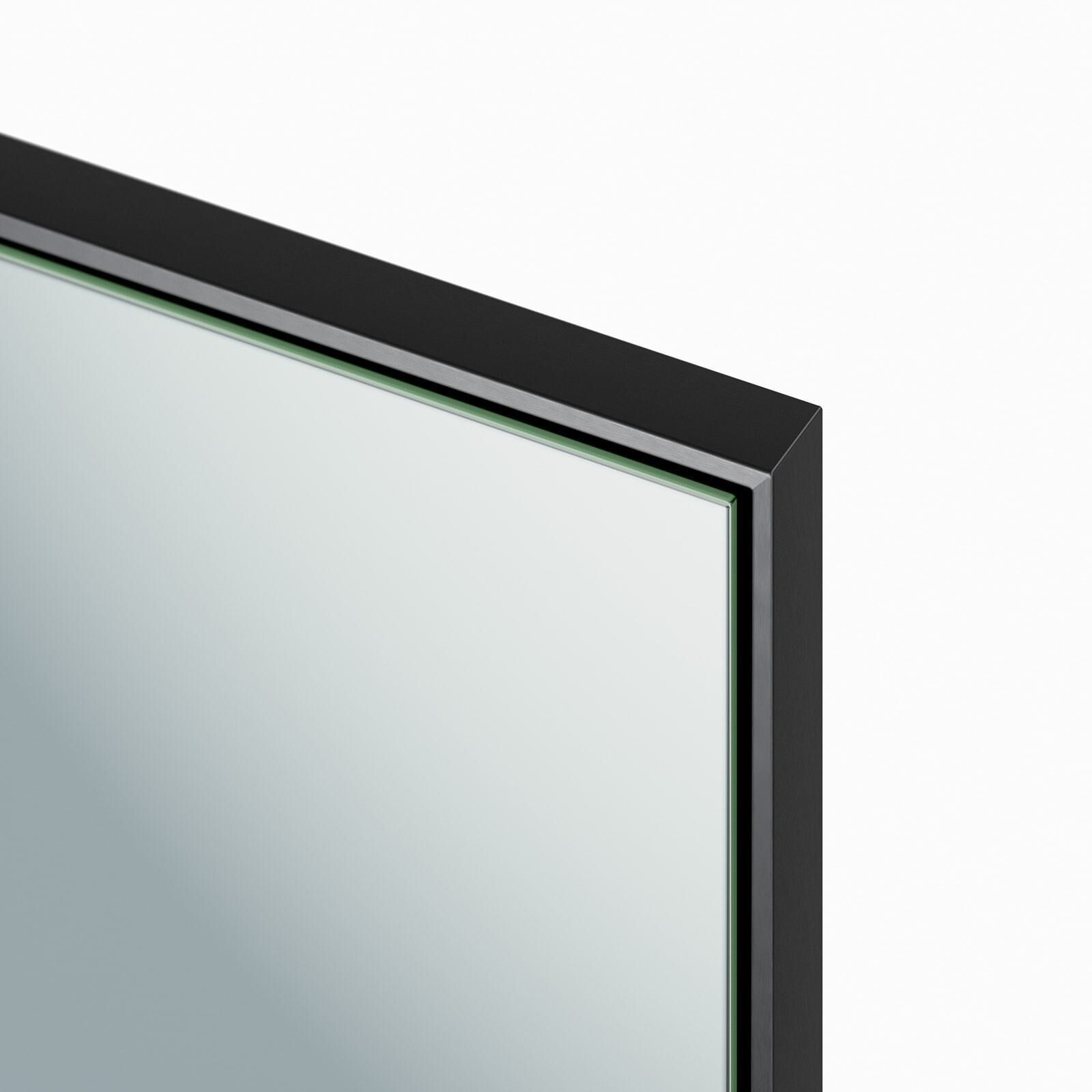 Amara 42 X 26 inch Blackened Steel Mirror