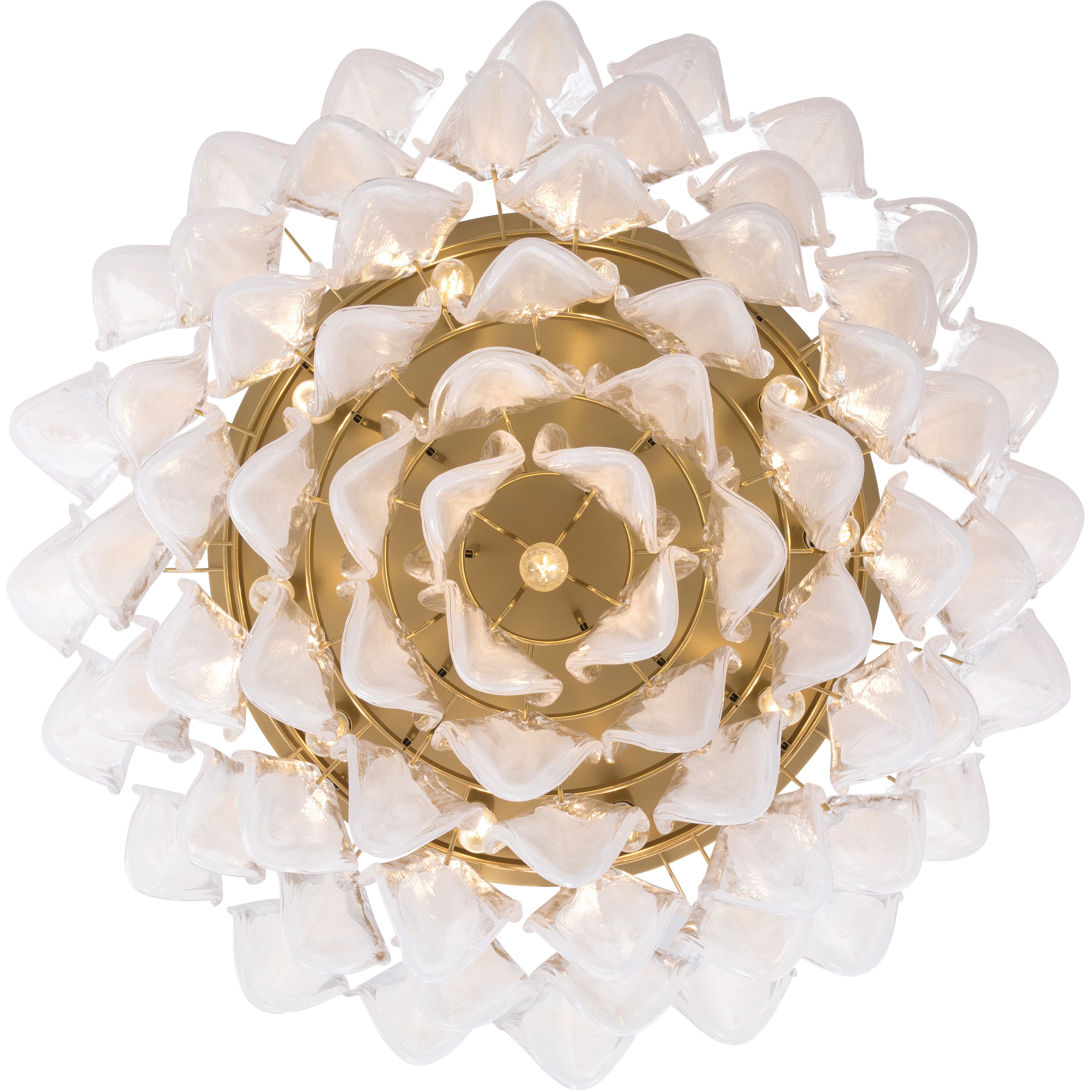 Verla Crest 11 Light 31.25 inch Legacy Brass Flush Mount Ceiling Light