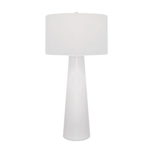 Ambridge 36 inch 150.00 watt White Table Lamp Portable Light, With Night Light