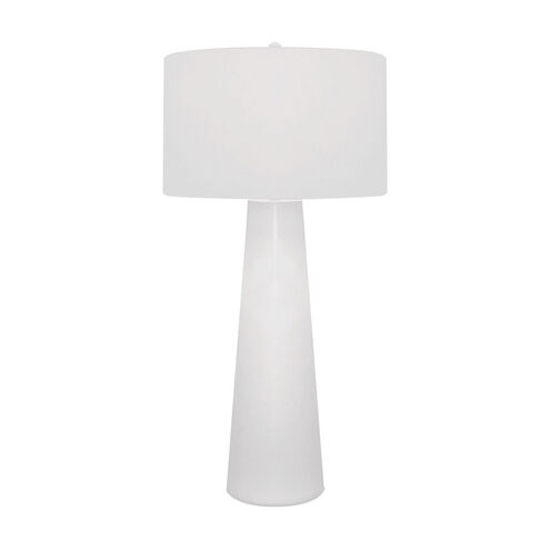 Ambridge 36 inch 150.00 watt White Table Lamp Portable Light, With Night Light