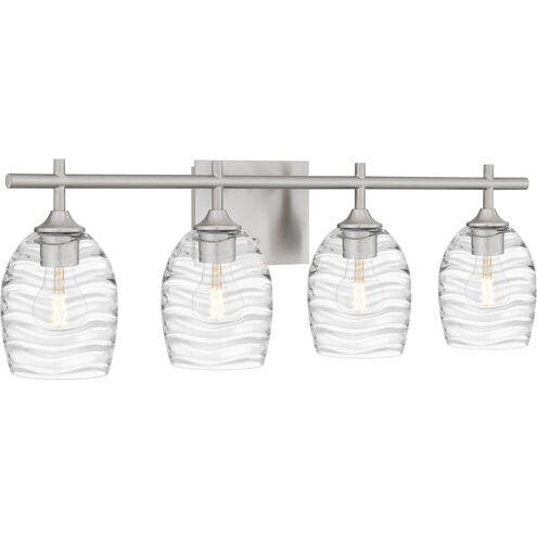 Lucy 4 Light 29 inch Brushed Nickel Bath Light Wall Light, Extra Large