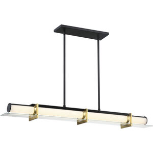 Midnight Gold LED 40 inch Sand Coal And Honey Gold Island Light Ceiling Light