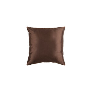 Solid Luxe 18 X 18 inch Dark Brown Pillow Kit, Square