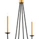 Ogden 4 Light 45 inch Chinois Antique Gold Leaf/Black Chandelier Ceiling Light