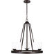 Kemal 5 Light 24 inch Bronze Chandelier Ceiling Light
