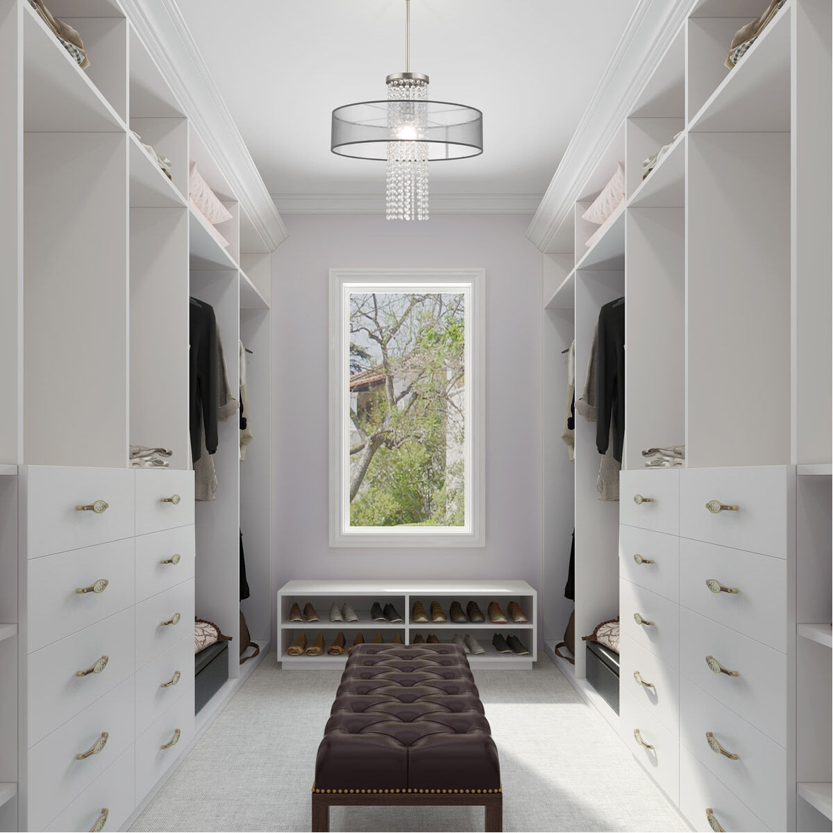 Bella Vista 1 Light 20 inch Brushed Nickel Pendant Chandelier Ceiling Light