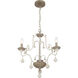 Colonial Charm 3 Light 18.75 inch White Wash and Sun Dried Clay Chandelier Ceiling Light