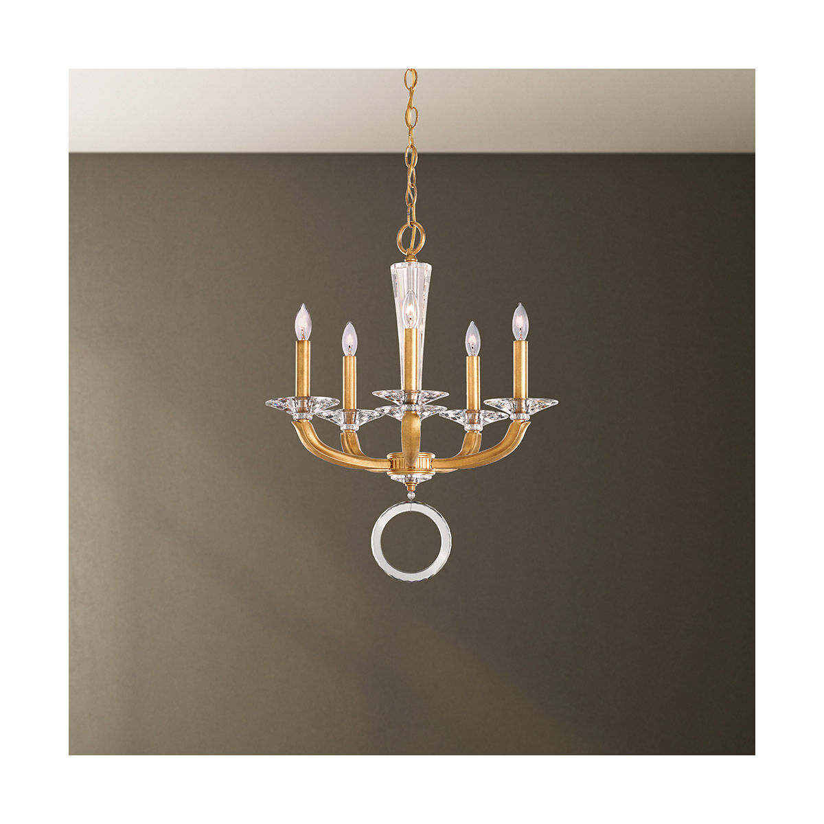 Emilea 5 Light 19.5 inch Heirloom Gold Chandelier Ceiling Light in Heirloom Gold Cast