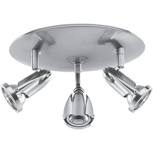 Cobra LED 10 inch Brushed Steel Flush Mount Ceiling Light
