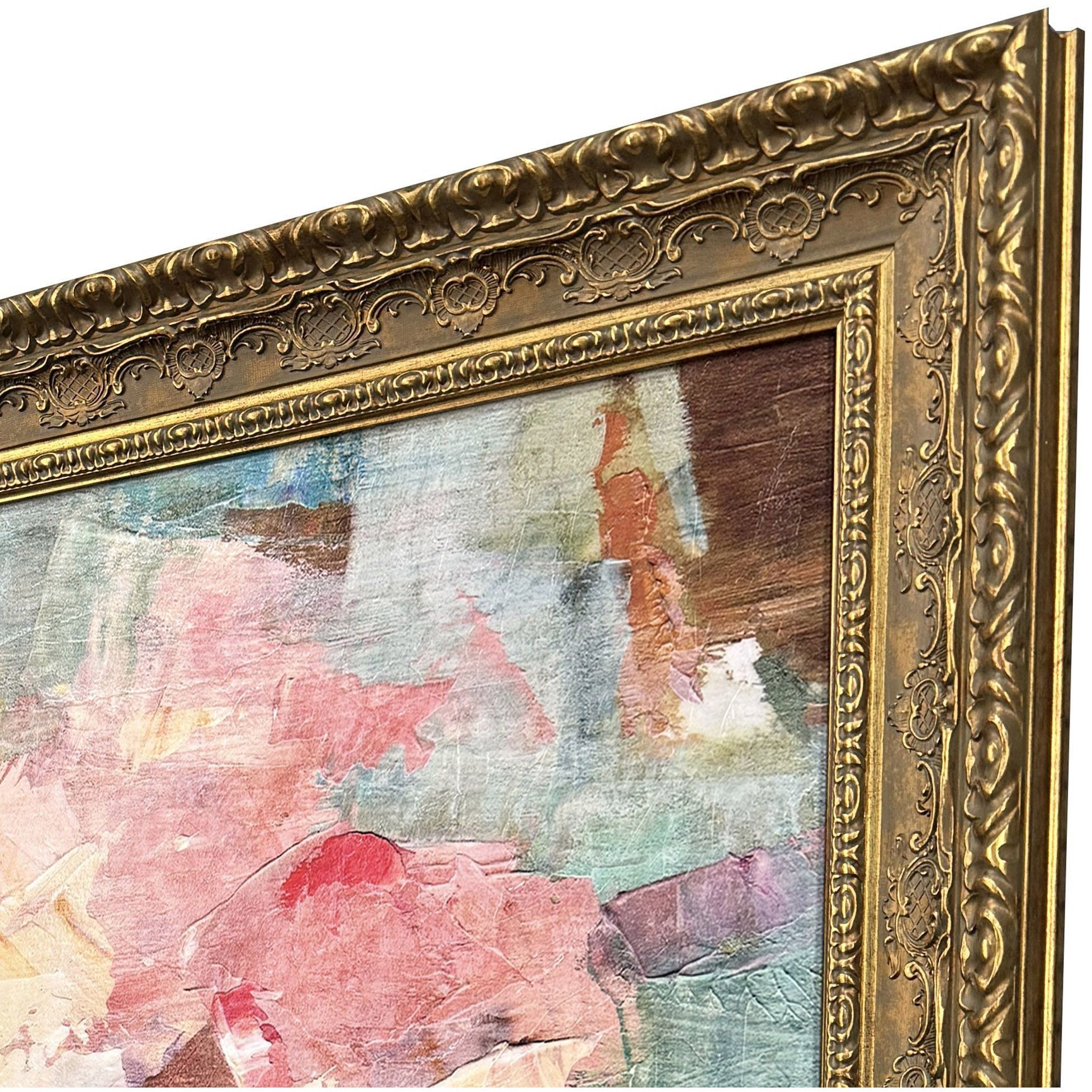 Snap Dragon Blue and Pink and Green and Multi Framed Art