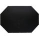 Stretched Octagon Mirror 35 X 24 inch Black-Powder Coated Mirror