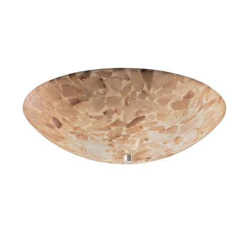 Alabaster Rocks 6 Light 24 inch Polished Chrome Semi Flush Ceiling Light in Square Bowl, Incandescent
