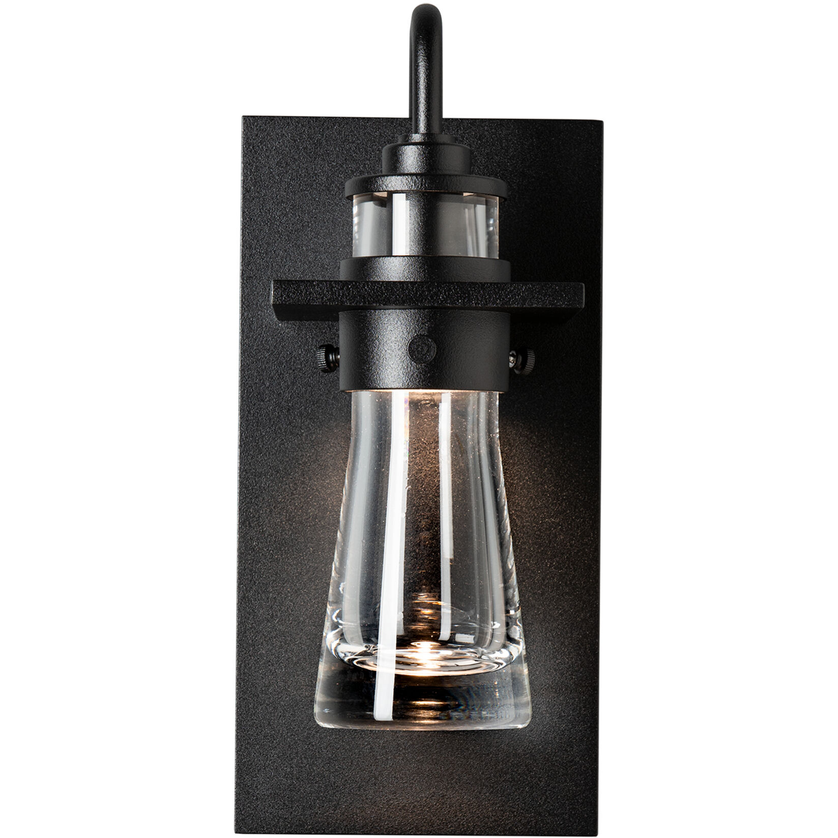 Erlenmeyer 1 Light 11.2 inch Coastal Black Outdoor Sconce, Medium