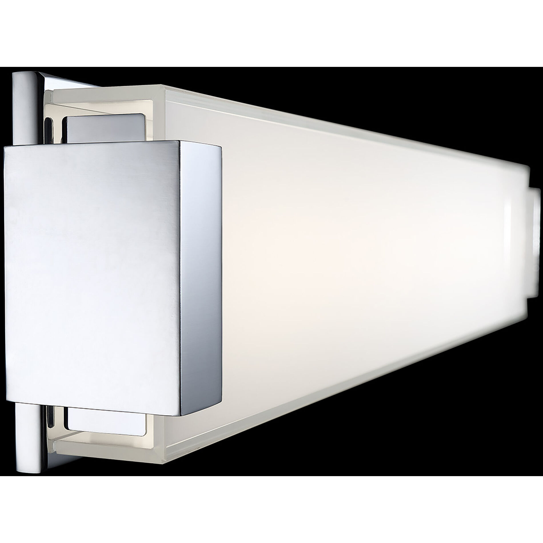 Polar LED 40 inch Brushed Nickel Bath Vanity & Wall Light in 40in.