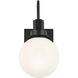 Hex LED 5.75 inch Black Wall Sconce Wall Light