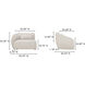 Amelia White Sofa, Left