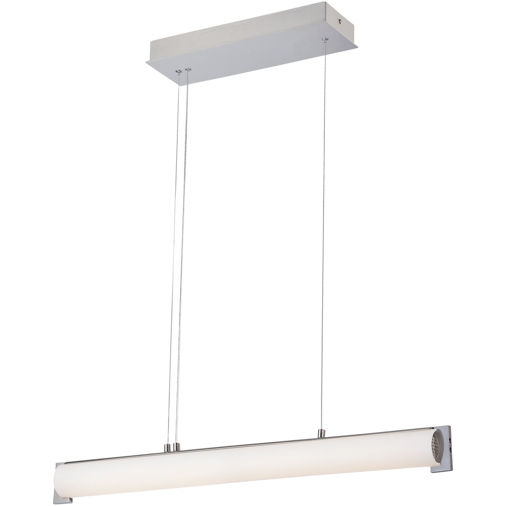Tube LED 30 inch Brushed Nickel Island Light Ceiling Light