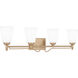 Esther 4 Light 32 inch Bronze Gold Bath Light Wall Light, Extra Large