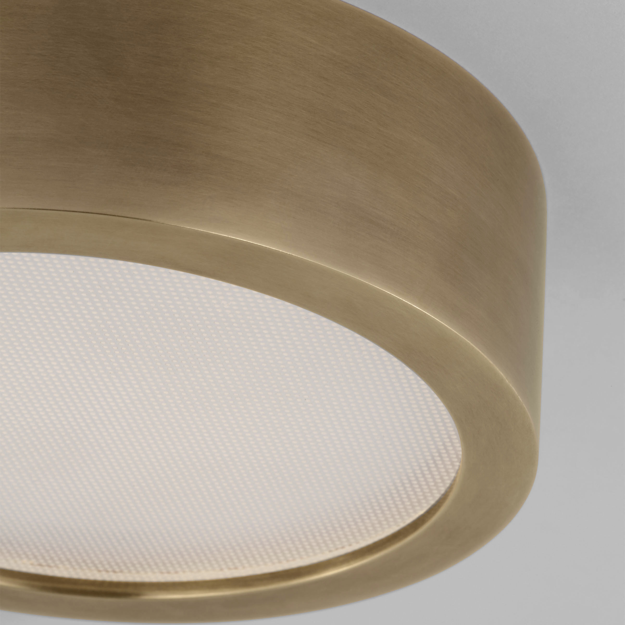 Kelly Wearstler Cerne LED 5 inch Natural Brass Flush Mount Ceiling Light in 277V